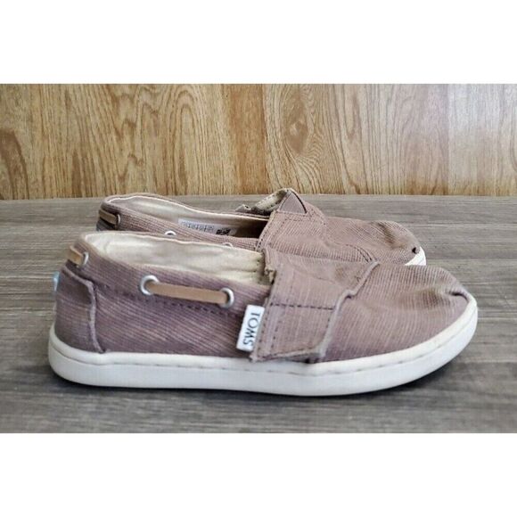 TOMS Classics Canvas Shoes Toddler Size 10 Brown - Picture 1 of 12